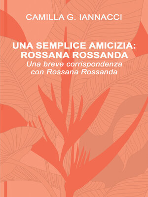 cover image of UNA SEMPLICE AMICIZIA